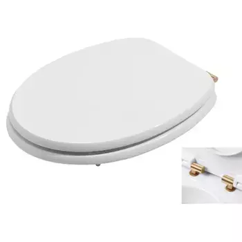 AZZURRA CHARME сиденье для унитаза , цвет белый/шарниры золото (микролифт)