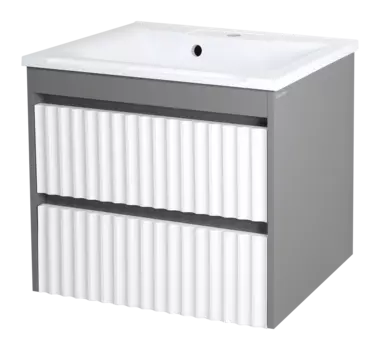 Тумба под раковину Brevita Balaton 90, подвесная, комбинированная