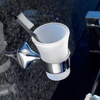 Bertocci Leger Стакан подвесной, цвет: матовое стекло/хром