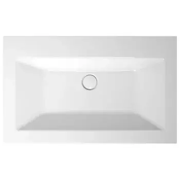 BETTE Loft Раковина встраиваемая сверху 800х495х100 мм, без перелива, без отв под см. цвет белый