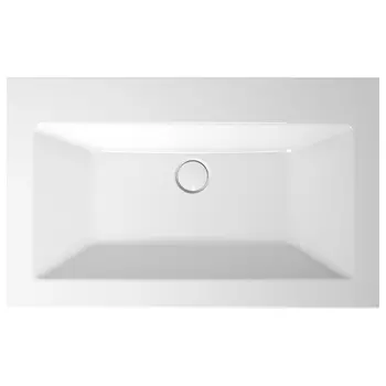 BETTE Loft Раковина встраиваемая сверху 800х495х100 мм, без перелива, с 1 отв под см. цвет белый