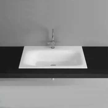 BETTELUX Раковина встраеваемая на столешницу 80*49,5*0,9/12см с 1 отв.под смеситель, без перелива, с крепежем, цвет белый