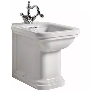 Биде напольное Kerasan Waldorf белый (4121K1bi/cr*1)