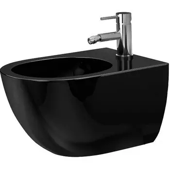 Биде подвесное Ceramalux черный, глянцевый (2197-18)