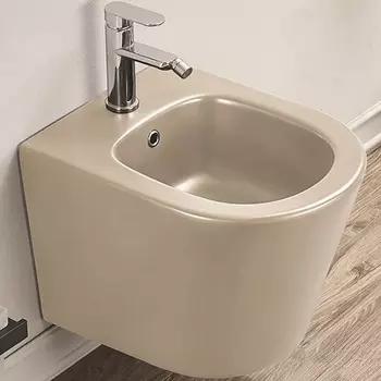 Биде подвесное Ceramalux 5330MC бежевый, капучино