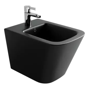 Биде подвесное Ceramicanova Union CN4010MB черное матовое