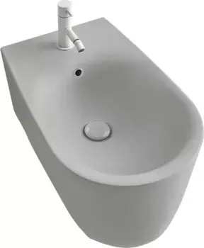 Биде подвесное Kerasan Nolita серый матовый (532559*1)