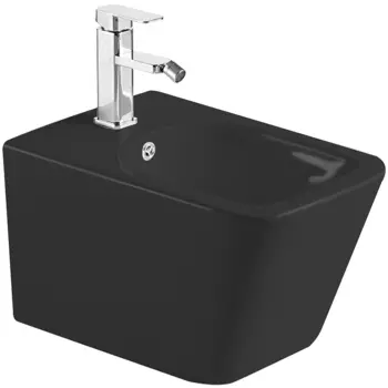 Биде подвесное Timo Soli черное матовое