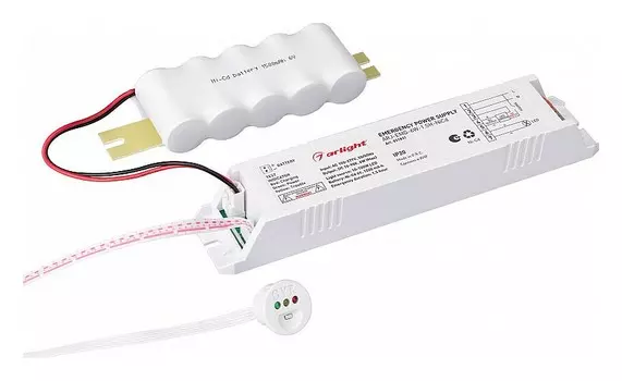 Блок аварийного питания Arlight ARJ-EMG-6W-1.5H-NiCd 10-90V 6W IP20 0,04-0,175A 031831