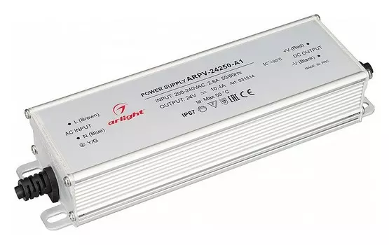 Блок питания Arlight ARPV-24250-A1 24V 250W IP67 10.4A 031514