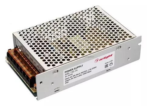 Блок питания Arlight ARS-150-24 24V 150W IP20 6.25A 026124