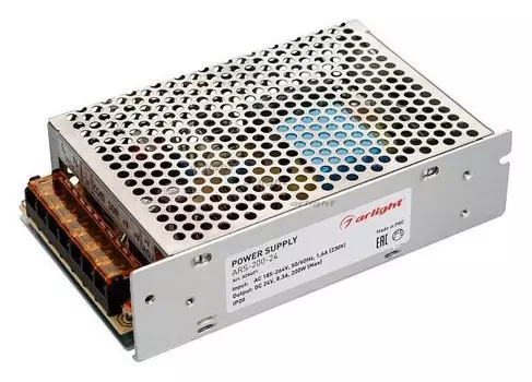 Блок питания Arlight ARS-200-24 24V 200W IP20 8.3A 025401