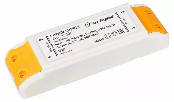 Блок питания Arlight ARV-12036 12V 36W IP20 3A 022092(1)