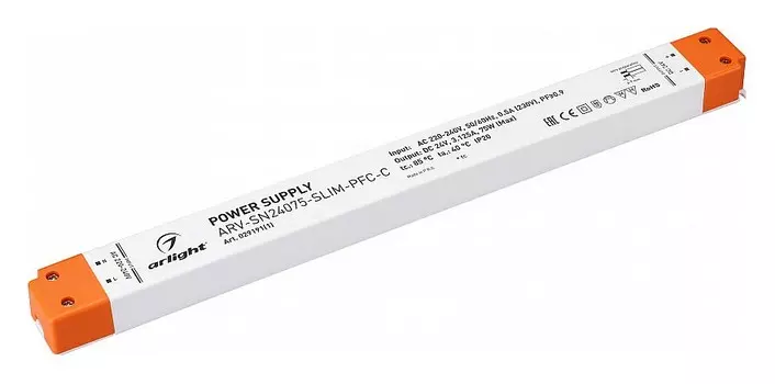 Блок питания Arlight ARV-SN24075-Slim-PFC-C 24V 75W IP20 3,125A 029191(1)