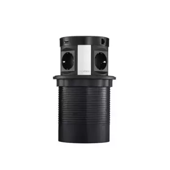 Блок розеток 107J (4 секции, 2 USB и RJ-45) Mebax 00-00001466