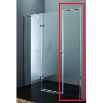 Боковая стенка Cezares Verona 40х195 хром стекло прозрачное