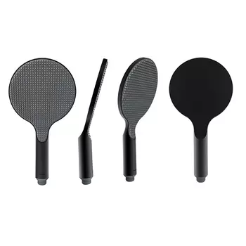 BOSSINI (APICE) Ручной душ 140 мм, один режим, с Easy-Clean, черный матовый (073)