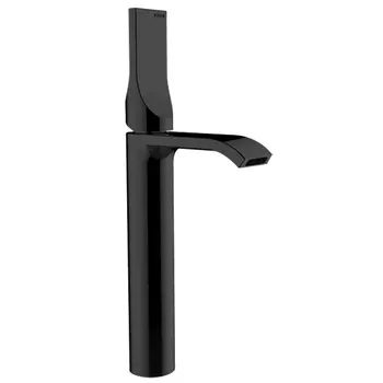 BOSSINI APICE Смеситель для раковины на 1 отверстие, однорычажный, высота излива 197 мм., с донным клапаном, цвет черный матовый