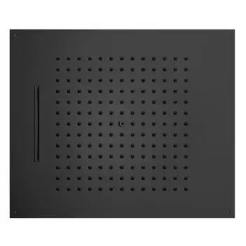 BOSSINI DREAM/2 Верхний душ 570 x 470 mm, 2 режима (дождь, каскад), цвет: черный матовый