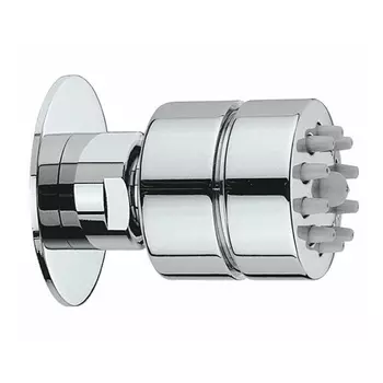 BOSSINI (TONDO-GOM) Форсунка боковая поворотная, струя «моросящий дождь», самоочищающаяся, цвет хром (030)