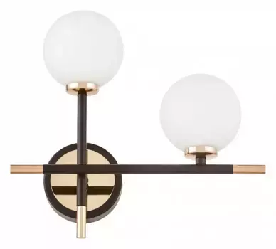 Бра LUMINA DECO Marsiada LDW 6033N-2 RT BK+F.GD