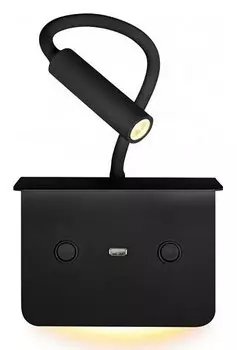 Бра с полкой iLedex Support 7031C BK