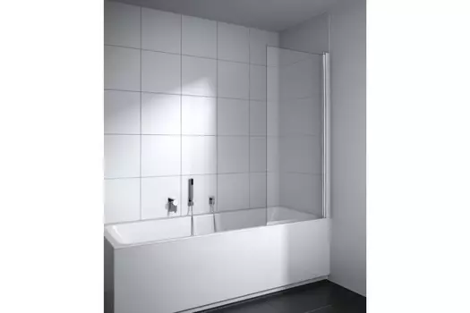 CADA XS CK DFR 09014 VPK Шторка на ванну (маятниковая створка), крепление справа, H=1400, L=880-905, стекло прозр. ESG Clean