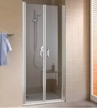 CADA XS CK PTD 10020 VPK Двустворчатая маятниковая дверь 960-1010/2000, стекло прозр. ESG Clean