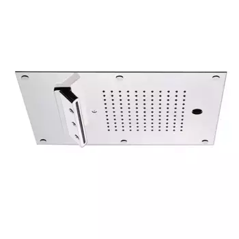 Carimali MYDREAM Встраиваемая в потолок душевая система, 450X300 мм,121 форсунка,3 потока воды: дождь, каскад, распылители, двойной каскад, цвет хром