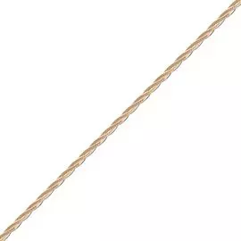 Цепь косичка из красного золота 585 пробы, размер 50