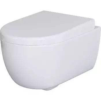 Чаша для подвесного унитаза Ambassador Abner белая без сиденья