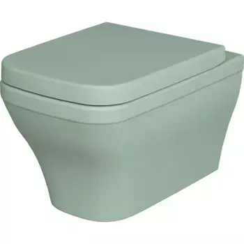 Чаша для подвесного унитаза Ambassador Benefit мятная матовая без сиденья