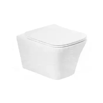 Чаша для подвесного унитаза Art&Max Platino белая, без сиденья