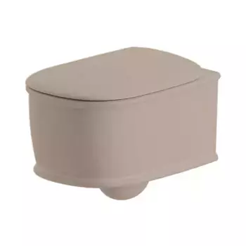 Чаша для подвесного унитаза Artceram Atelier бежевый матовый, без сиденья (ATV001 41;00)