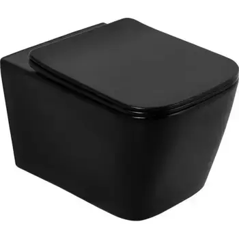 Чаша для подвесного унитаза BelBagno Ardente черный матовый, без сиденья (BB3202CHR-MB)