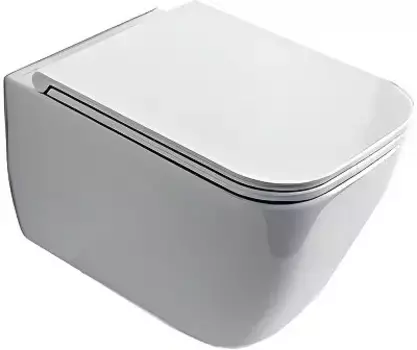 Чаша для подвесного унитаза Scarabeo Teorema без сиденья белый