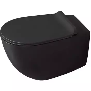 Чаша для подвесного унитаза Simas Vignoni 56 черная без сиденья