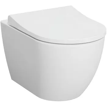 Чаша для унитаза подвесного Vitra Mia Round SmoothFlush без сиденья белый