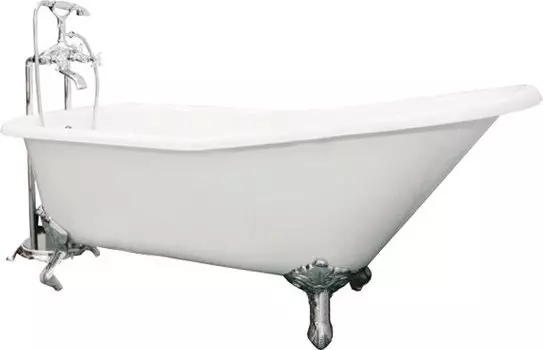 Чугунная ванна Elegansa Schale 170x75 см (SCHALE CHROME)