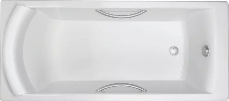 Чугунная ванна Jacob Delafon Biove 170x75, с ручками