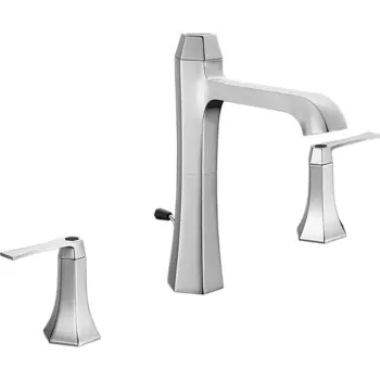 CISAL Cherie Смеситель для раковины на 3 отверстия с донным клапаном, цвет хром/черный матовый