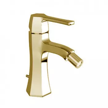 CISAL Cherie Смеситель однорычажный для биде на 1 отверстие с донным клапаном, цвет золото