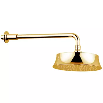 CISAL Cherie Верхний душ d=220мм, L400, для настенного крепления, цвет золото