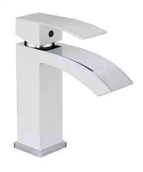 Cмеситель для раковины Grocenberg GB2007 Белый хром