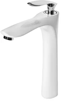 Cмеситель для раковины Grocenberg GB3001 Белый хром