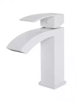 Cмеситель для раковины Hansberge CUBITO H1077WW Белый