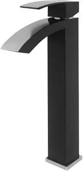 Cмеситель для раковины Hansberge CUBITO H2077BC Черный хром