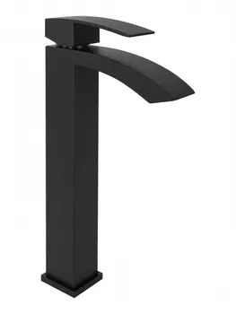 Cмеситель для раковины Hansberge CUBITO H2077BL Черный матовый