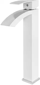 Cмеситель для раковины Hansberge CUBITO H2077W Белый хром