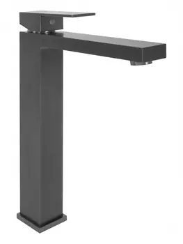 Cмеситель для раковины Высокие Hansberge H2070BG Графит
